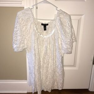 White lacy blouse